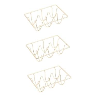 Imagem de UKCOCO 3 Pçs Geladeira Rack De Ornamento Recipiente Suporte De Geladeira Organizador De De Ferro Rack De Organizador De De Metal Bandeja De Armazenamento De Rack