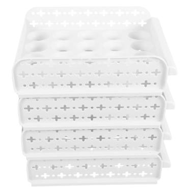 Imagem de UKCOCO Caixa 30 Geladeira Gaveta De Ovos Porta-Ovos Bancada Suporte De Ovos Para Geladeira Organizadores De Geladeira E Armazenamento Caixas Organizadoras De Ovos Transparentes