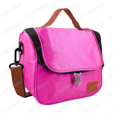 Imagem de Bolsa Lancheira Térmica Com Alça Para Marmita Trabalho Passeios Escola (Premium - Rosa)
