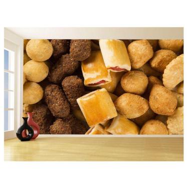 Imagem de Papel De Parede Alimentos Salgados Coxinha Bar 3,5M Al499