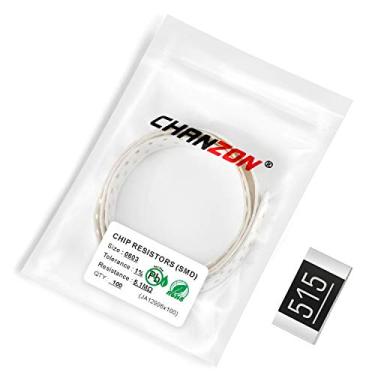 Imagem de Chanzon 100pcs 0603 SMD resistor 5,1M Ω ohm 5m1 1/10W 0,1W ±1% Tolerância Filme espesso 5,1MR SMT Resistores de chip Rohs Certificated