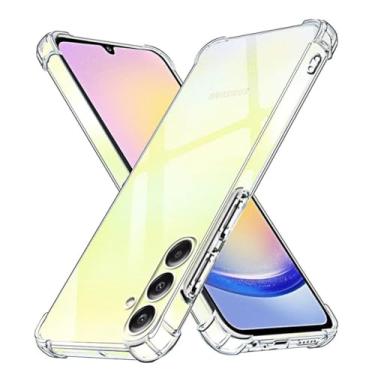 Imagem de Capa Capinha Anti Impacto Transparente Compatível Com Galaxy A35 Tela de 6.6 Polegadas - (Hard Glass Store)