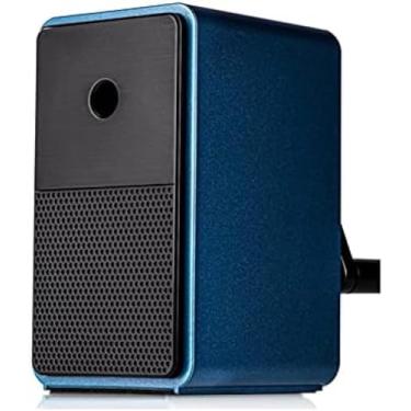 Imagem de Apontador de lápis com manivela, ponta ajustável, apontador de lápis para estudantes, desenho portátil e desenho, apontador para lápis de 6,5-8 mm, azul