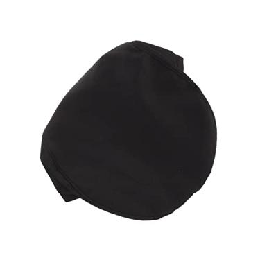 Imagem de Chapéu de chef para crianças ajustável elástico padeiro boné de cozinha boina preta chapéus para mulheres elástico/193 (Color : Black, Size : 18 Years)