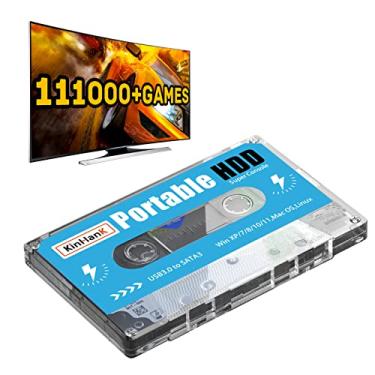 Imagem de Kinhank Disco Rígido Externo Portátil 500G para Jogos, com mais de 111.000 jogos integrados, sistema Batocera 33, para Laptop / PC / Windows (sem gamepad)