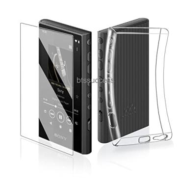 Imagem de Capa protetora de TPU transparente macio para Sony Walkman NW-A300 Series NW-A306 NW-A307 (capa transparente e vidro)