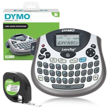 Imagem de Dymo Etiquetador LetraTag LT-100T | Impressora de etiquetas portátil com teclado QWERTY | Prata | Ideal para o escritório ou em casa