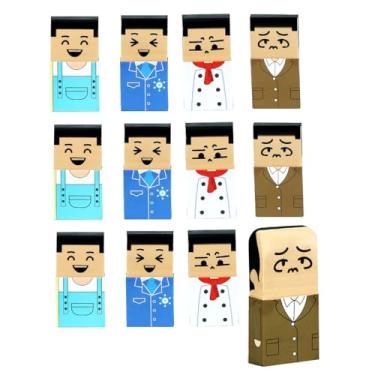 Imagem de SIPLIV 12 borrachas para tios carecas, de pelos a sem pelos, borrachas de lápis divertidas para escritório, material escolar, artigos de papelaria