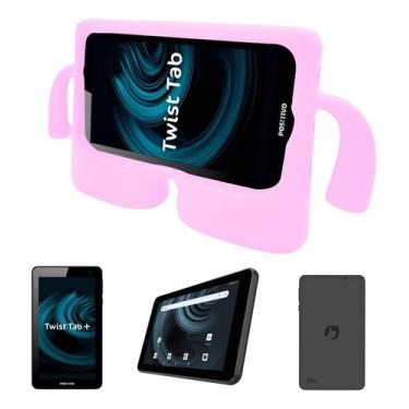 Imagem de Tablet Positivo 64gb 2gb Ram C/ Capa Infantil Universal Rosa Twist Tab +