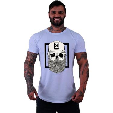 Imagem de Camiseta Longline MXD Conceito Caveira Lenhadora Masculina-Masculino
