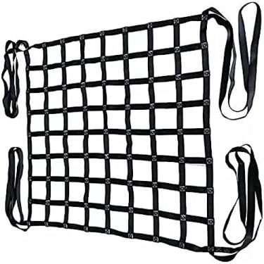 Imagem de Rede de eslinga de elevação para serviço pesado, rede de cinta plana de nylon, rede de suspensão de carga, caminhão/reboque/rede de carga, cinta de amarração para serviço pesado para elevaçã