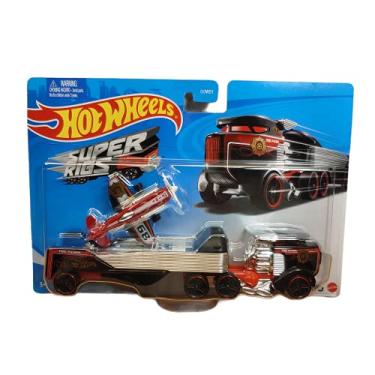 Imagem de DieCast Hotwheels Super Rigs [Sky Show Rig] Detachable Trailer with Airplane Included