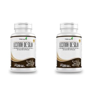 Imagem de 2x Lecitina de soja 120 acps 1400mg Melcoprol