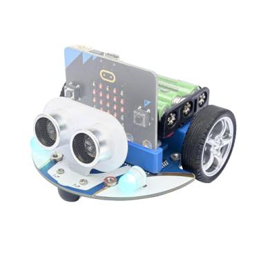 Imagem de ELECFREAKS microbit Mini Cutebot Kit Compatible with BBC Micro:bit V2 and V1, DIY Programmable Robot Car Kit, STEM Educational Project, Graphical Makecode Coding Car(Without Micro:bit and AAA Battery)