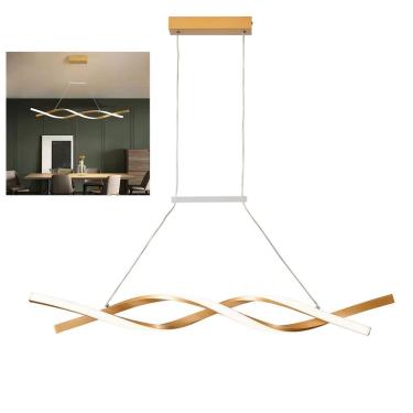 Imagem de Lustre Pendente Aspiral LED 3 em 1 Hall de Entrada Recepçao Sala de Jantar Iluminaçao C...