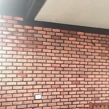 Imagem de Gabarito Stencil Pintura Parede Tijolinho 53x43cm Textura Molde Decoração Impermeavel Relevo 3D