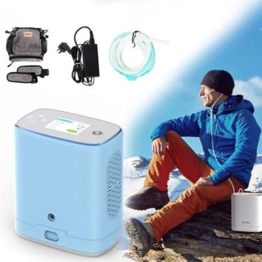 Imagem de MáQuina De Ox PortáTil De Viagens, Uso DoméStico Oxi, Mini Gerador, ConcentraçãO De 90%±3%, 1,2kg -Bateria De 5000 Mah, Ac/Dc. Y105-110v