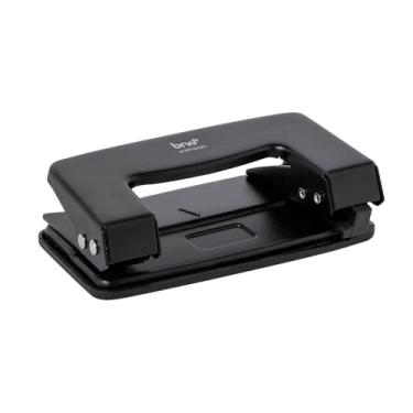 Imagem de Brw Perfurador de Papel Metal 2 Furos até 10 Folhas 10,4cm Preto