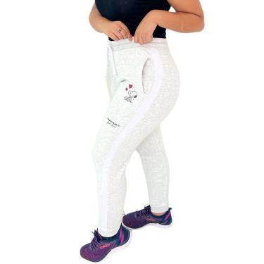 Imagem de Calça Moletom Feminina Gangster Treino Dia A Dia Caminhada-Feminino