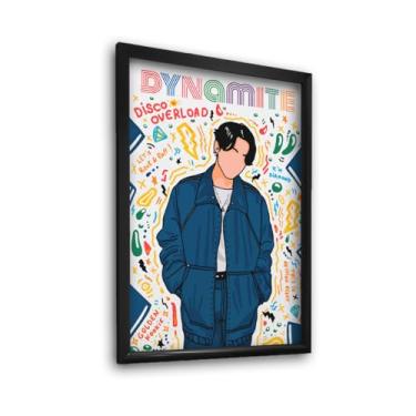 Imagem de Genérico Quadro Bts Jungkook Retrô Poster A3 45x33cm Sala de Estar