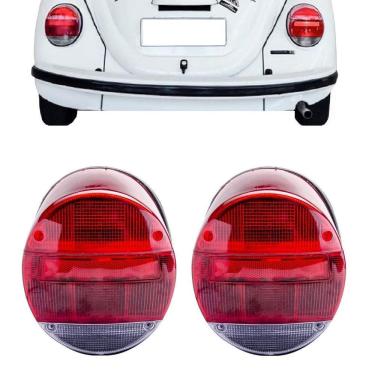 Imagem de Par Lente Traseira Fusca Fafá 1979/86 Itamar 1993/96 Rubi