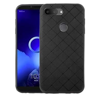 Imagem de ELISORLI Compatível com Alcatel 1S 2019 capa robusta fina acessórios de celular antiderrapante borracha TPU proteção para celular corpo inteiro silicone macio capa protetora para Alcatel1S mulheres