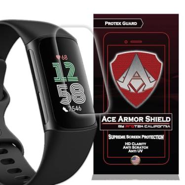 Imagem de Ace Armor Shield (pacote com 8) Protetor de tela premium HD à prova d'água compatível com Fitbit Charge 5