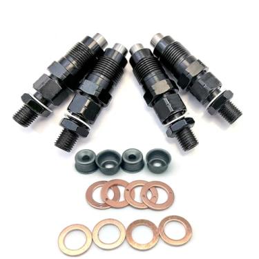Imagem de Nayuank 4 injetores de combustível + kit de vedação com escudo térmico MD196607 105148-1311 compatível com Mitsubishi L200 L300 L400 Motor 4D56