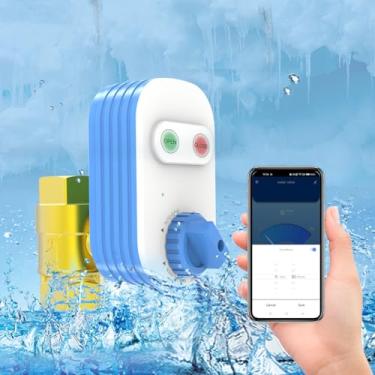 Imagem de FRANKEVER Válvula de água inteligente DN20, temporizador de água WiFi de 3/4 polegadas para mangueira de jardim, temporizador de irrigação automática com controle de botão manual, compatível com Alexa
