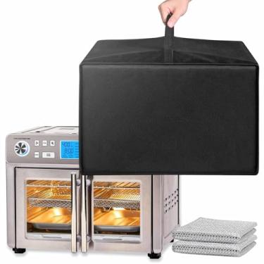 Imagem de Capa dupla à prova d'água e à prova de poeira para combinação de forno de fritadeira a ar de 360 graus de zona dupla Emeril Lagasse (50 cm de profundidade x 38 cm de largura x 40 cm de altura)