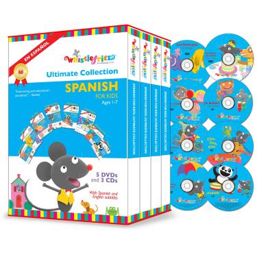 Imagem de Spanish for Kids: The Ultimate Collection (5 DVDs, 3 CDs)