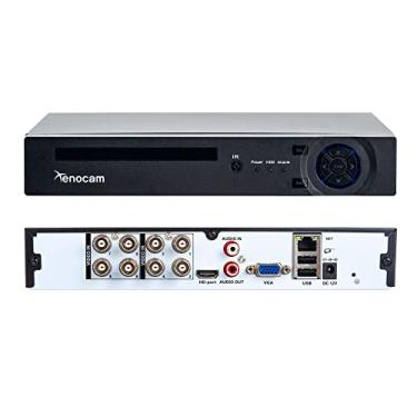 Imagem de Xenocam DVR 8CH 1080N híbrido 5 em 1 AHD (1080P NVR 1080N AHD 960H analógico + TVI+CVI) DVR autônomo CCTV sistema de vigilância gravador de vídeo com detecção de movimento HDD e câmeras não incluídas