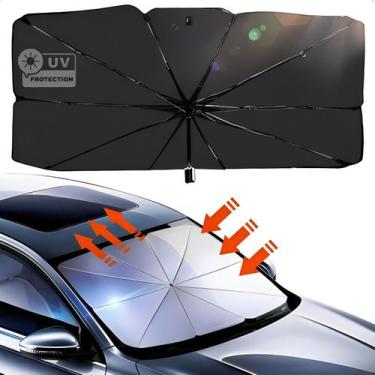 Imagem de Quebra Sol Parabrisa Isolante Térmico Protetor Carro Refletor Anti Uv 