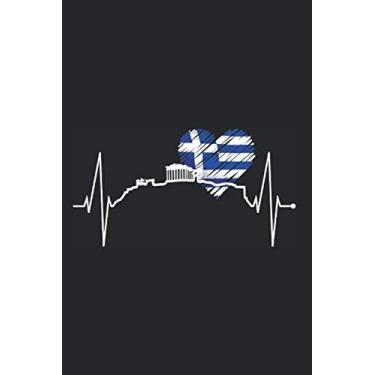 Imagem de Athen Notizen: Athen Skyline Notizbuch Mit Herzschlag Griechenland Planer Tagebuch (Liniert, 15 x 23 cm, 120 Linierte Seiten, 6" x 9") Geschenk Für Akropolis Fans & Griechen mit Herz