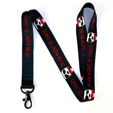 Imagem de Chaveiro The Joker Lanyard - Coringa Batman Cordão de identificação para chaves chaveiro - Cordão de clipe - Porta-cartão de identificação, I'm an Agent of Chaos, tamanho �nico