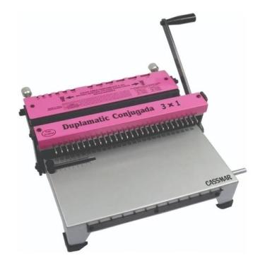 Imagem de Encadernadora de  Wire-O Conjugada Furo Quadrado 3X1 15fls - Cassmar 