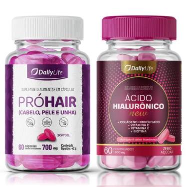 Imagem de Kit Beleza Completa: Ácido Hialurônico e Pró Hair - Pele Hidra.tada, C