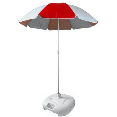 Imagem de Guarda Sol de Praia Grande Sombreiro Piscina Camping Pesca Aço Pintado