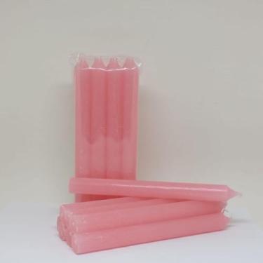 Imagem de Maço de Vela Rosa - 8 un - 18 cm - 7 FOLHAS