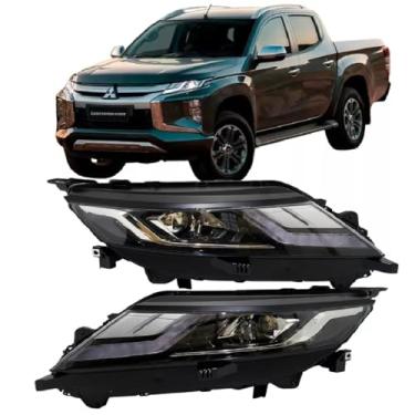 Imagem de Farol L200 Triton 2021 2022 2023 2024 Com Led - UNIDADE Lado:ESQUERDO (MOTORISTA)