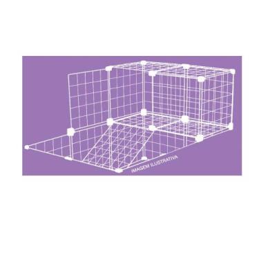 Imagem de Segundo Andar Do Cercado Para Porquinho Da ÍNdia De De 60x90 Branco - 