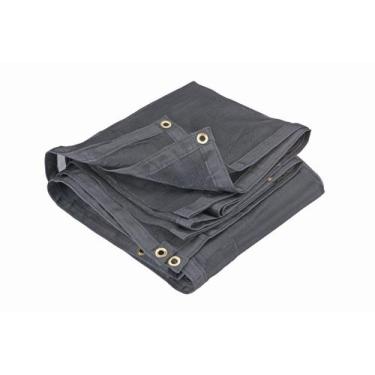 Imagem de Lona tela preta de caminhão proteção caçamba entulho 4x3,5 m - Lonas A