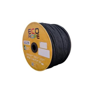 Imagem de Corda De Poliéster Preta 240m Amarração De Carga Caminhão 08mm - Artep