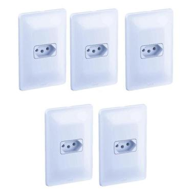 Imagem de Kit 5 tomada 20a 250v 4x2 pial zeffia legrand - cod 680120 - LEGRANG