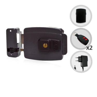 Imagem de Kit Fechadura Elétrica com Controles Receptor e Fonte - Variados