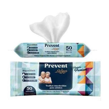Imagem de Lenço Umedecido Adulto Prevent Wipes 50 Unidades