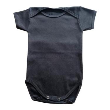 Imagem de Body Manga Curta Liso Unissex - Mellane Baby, Preto, P