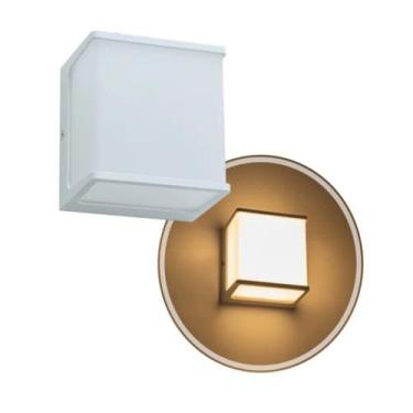 Imagem de Arandela Luminaria New Home 8W 3000K Branco e Preto Bivolt Parede - CT