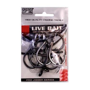 Imagem de Anzol Live Bait Nº13/0 Black Nickel - Marine Sports - 10 Peças