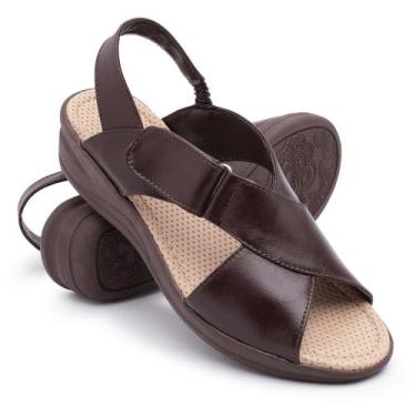 Imagem de Sandália Ortopédica Feminina Confort Para Dores Nos Pés, Inchaço E Dia